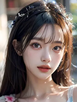 日照时尚芭迪儿童摄影：中分卷发的魅力与抑郁的隐喻